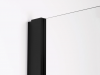 Ronal wolnostojąca ścianka stała 140x200 cm, szkło Durlux 200, profile BLACK LINE czarny mat TOPF21400622
